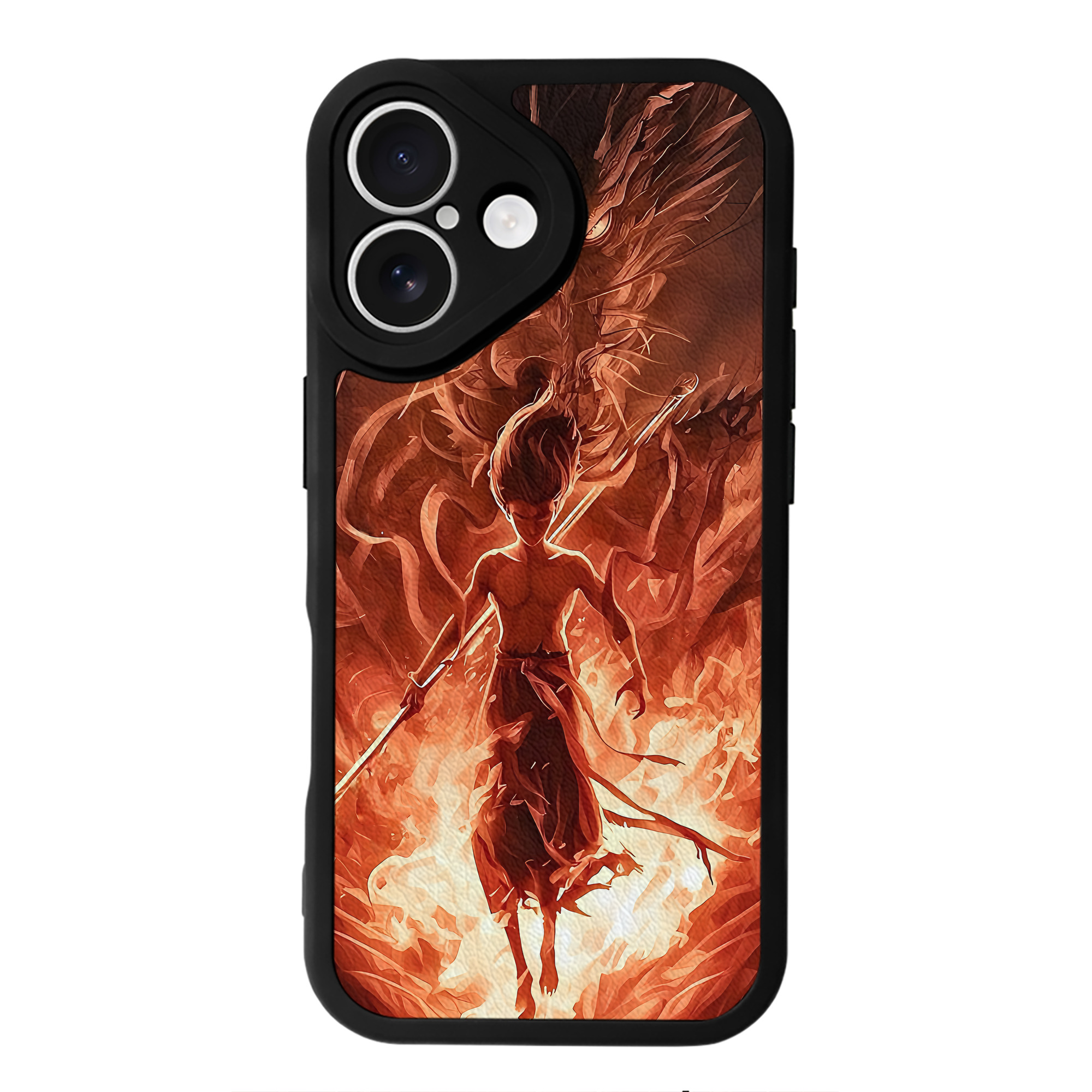 （画像用） Ne Zha 2 ナタ 魔童の大暴れ 【iPhone 16シリーズ対応】シリコンスマホケース（レザー調） 材質：シリコン